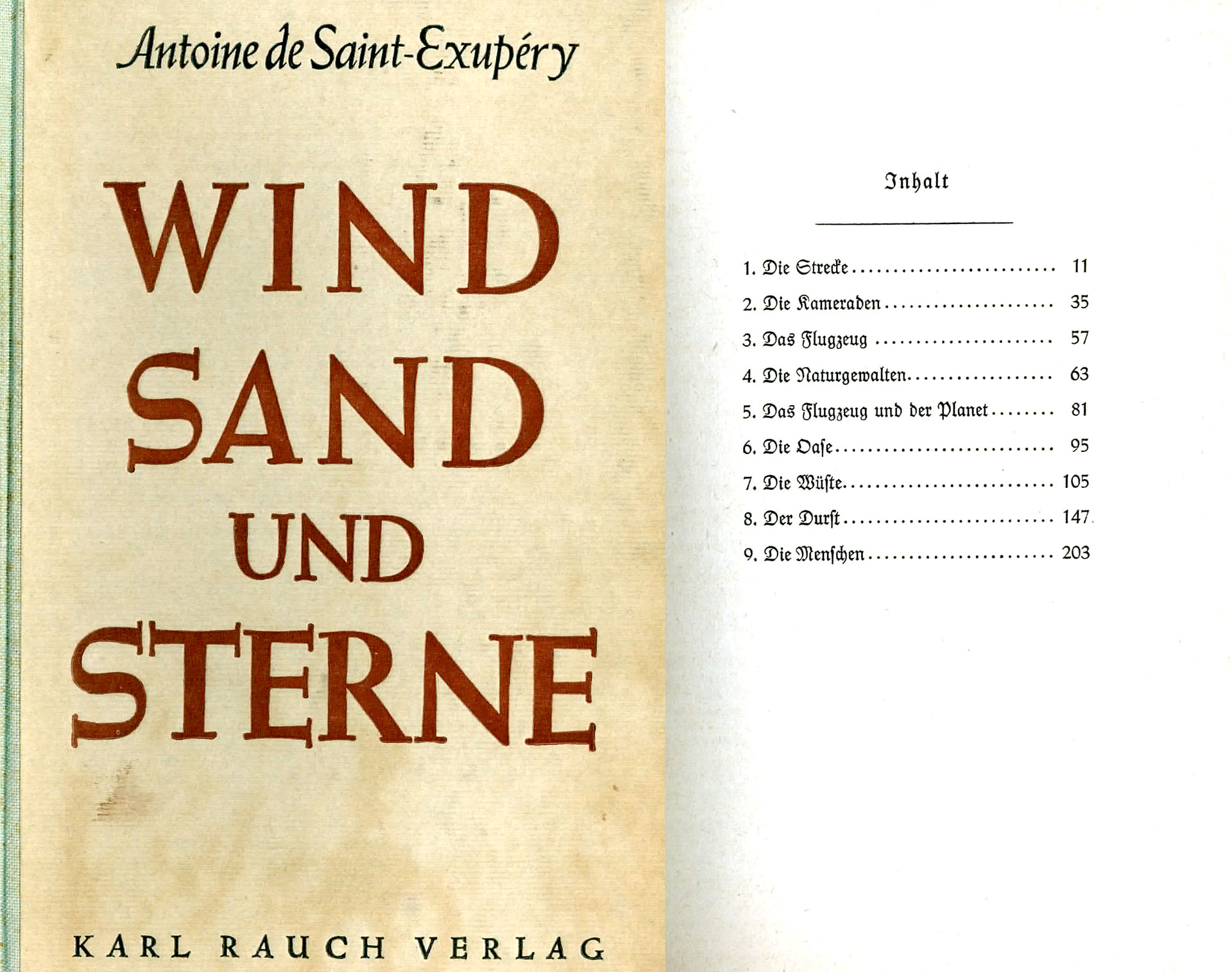 Wind, Sand und Sterne - Saint-Exupery, Antoine de